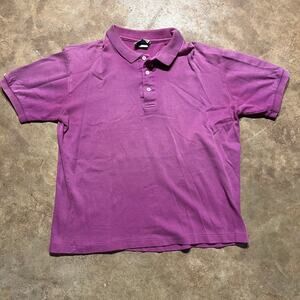 Vintage 80s Mallard Creek Purple Faded Polo Shirt